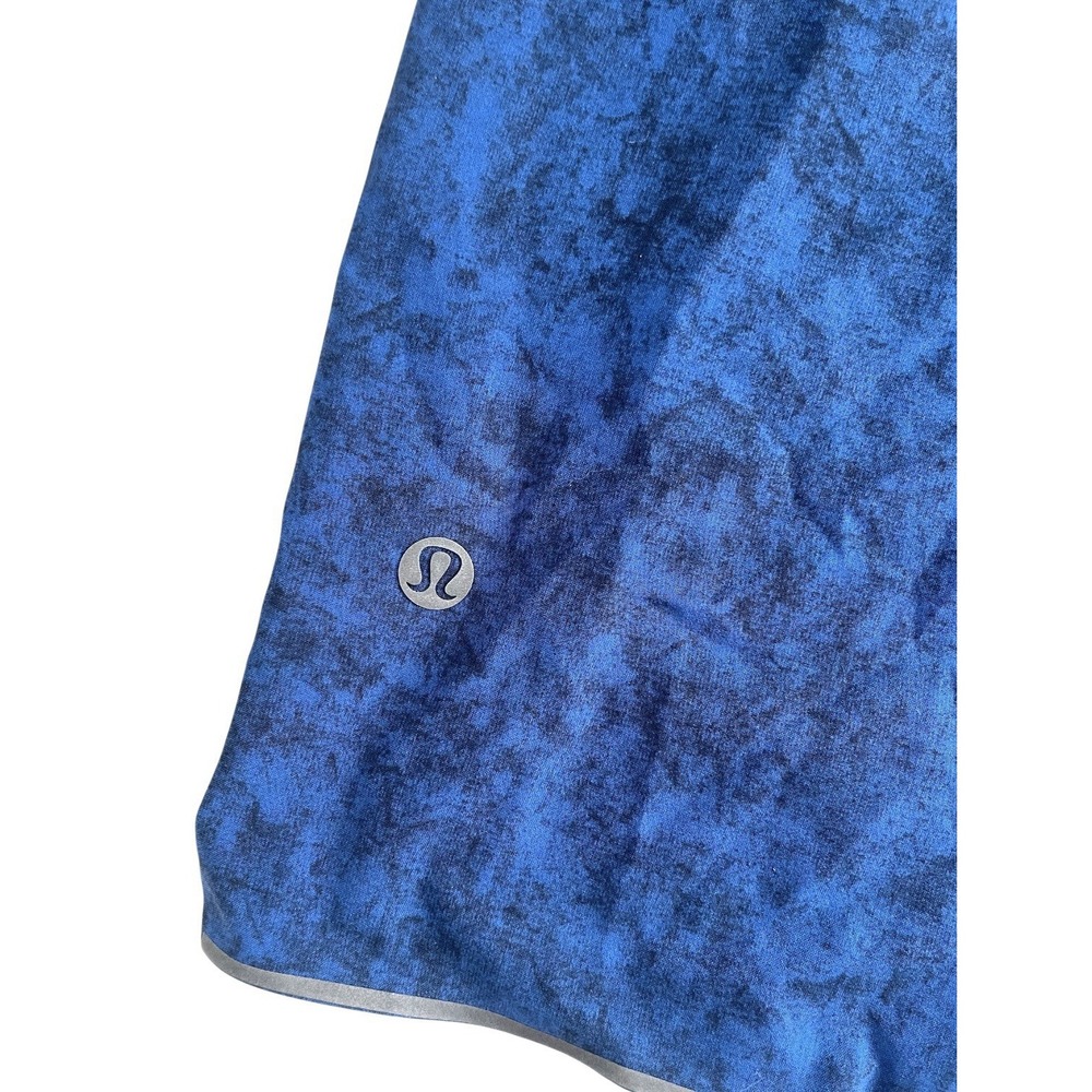 Lululemon Surge Lined Short 6" Gravel Dust Symphony‎ Blue True Navy Sz M Gym - Picture 11 of 16